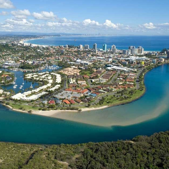 aerial photo over looking Tweed-Painters