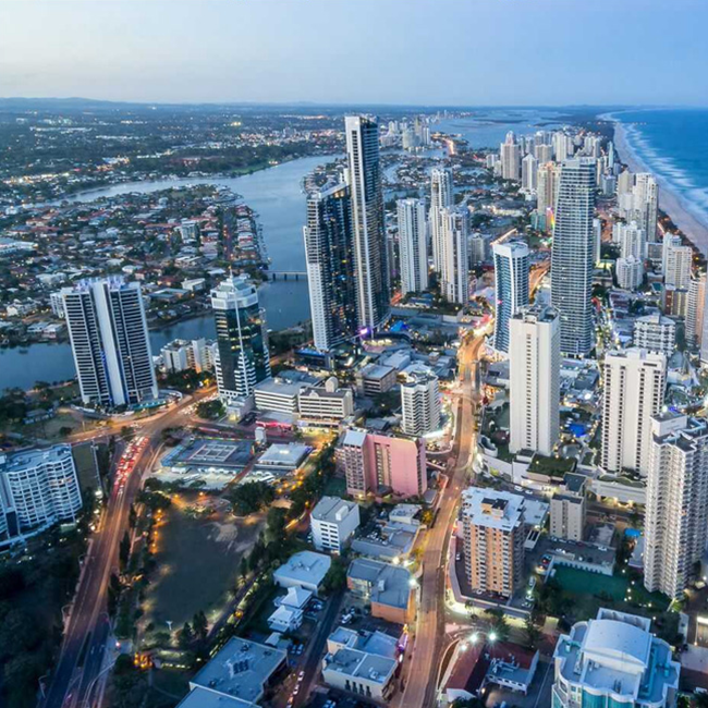 Painters Gold Coast aerial photo